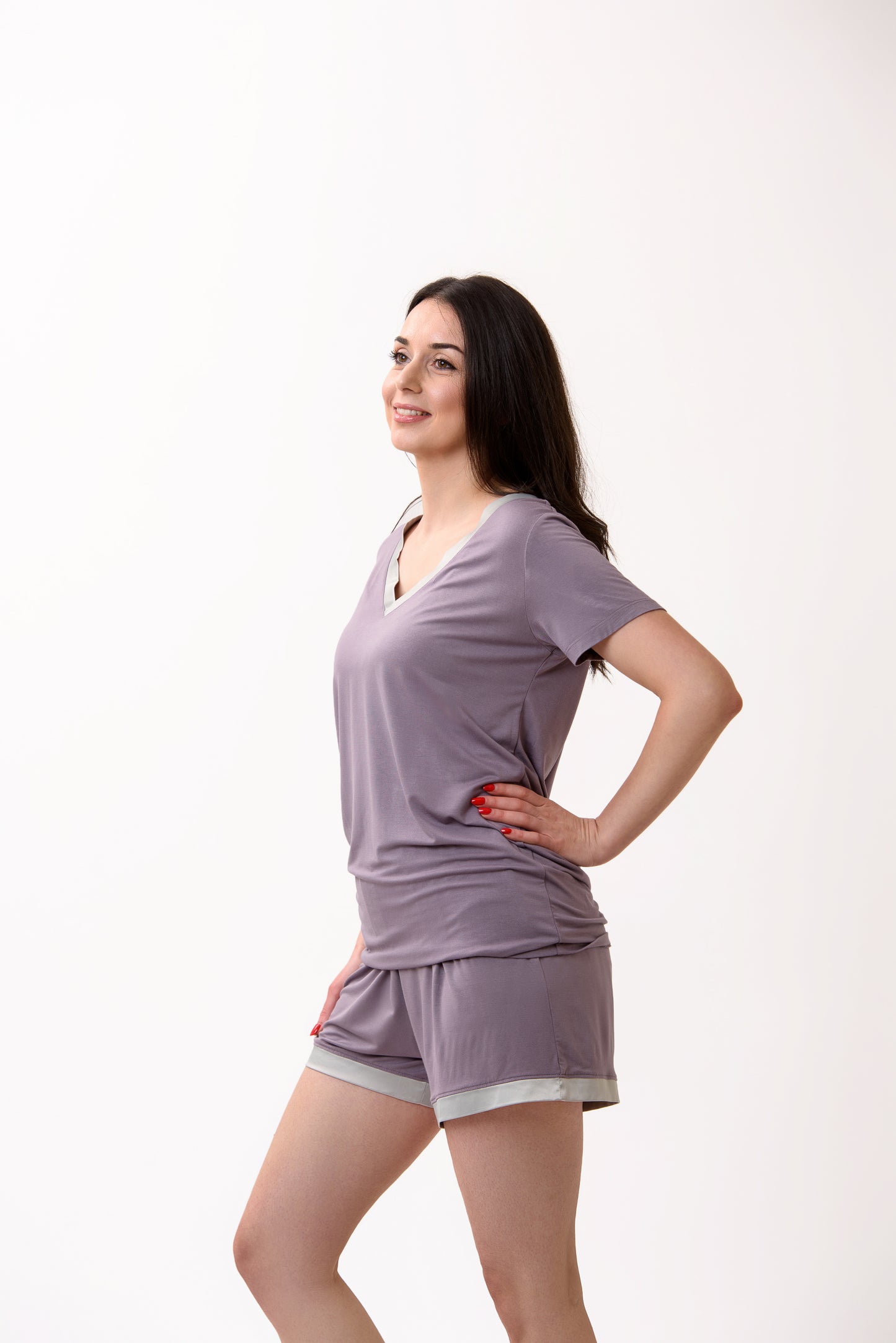 Bamboo Viscose Pajama Set – Short Sleeve Pajama Set