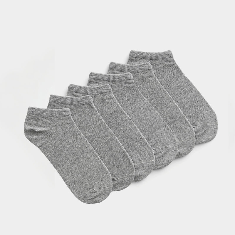 Bamboo Ankle Socks 3-Pack Gray