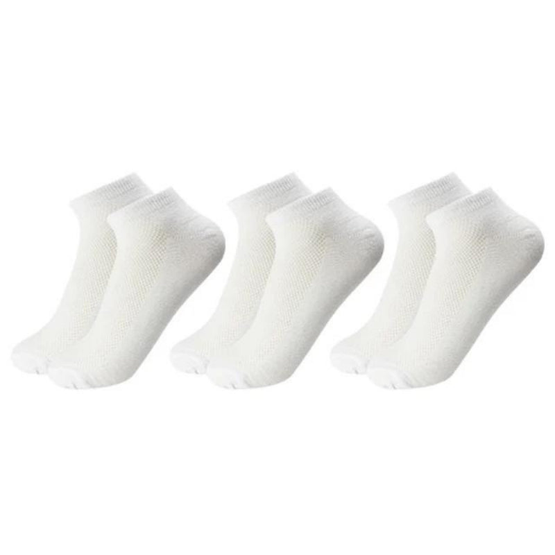 Bamboo Ankle Socks 3-Pack White